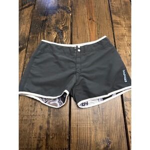 Sea-Doo Reversible Board Shorts Womens Button Fly Beach Floral Swim Trunks